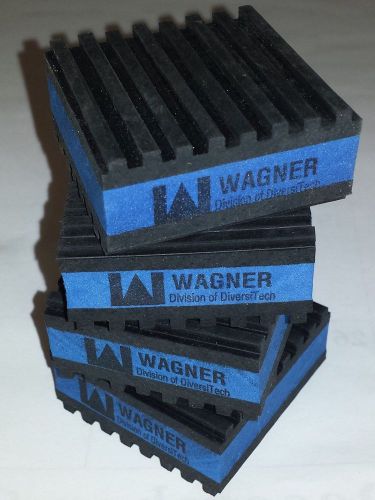 4 PACK ANTI WAGNER VIBRATION PADS ISOLATION DAMPENER HEAVYDUTY BLUE 2x2x7/8 MP2E