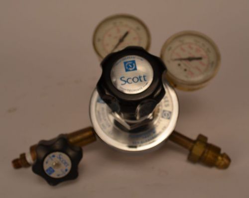 Scott specialty gasses 18a heavy duty pressure regulator w/ gauges 3000 psi for sale