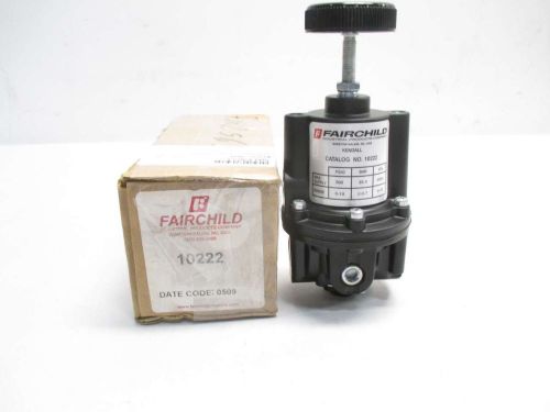 New fairchild 10222 0-10psi 500psi 1/4 in npt pneumatic regulator d437166 for sale