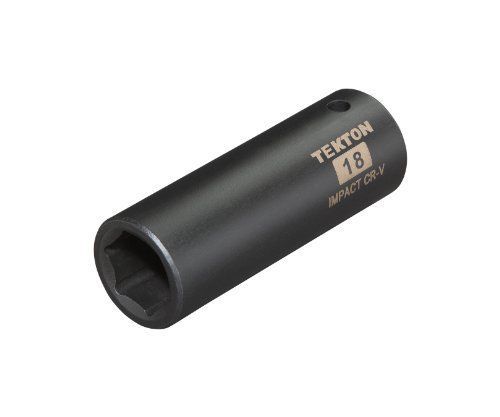 TEKTON 47809 1/2-Inch Drive by 18mm Deep Impact Socket New