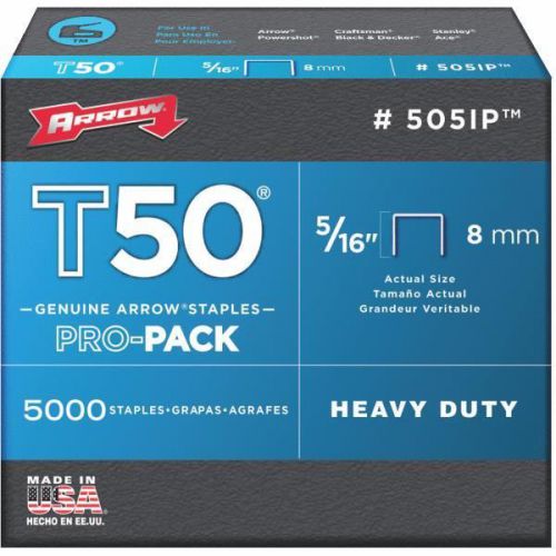 Arrow Fastener 505IP T50 Staples-5/16&#034; STAPLE