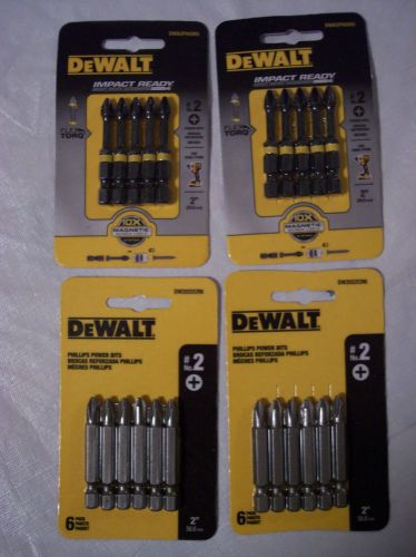 Lot of 22 New Dewalt Bits #2 Phillips Power And #2 Impact Drill Driver Ready