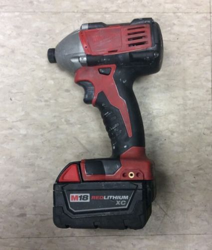 milwuakee 2650-20 Cordless Impact Drill Driver M18 18v Red Lithium