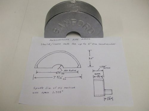 Sanford Grinder wheel cover up to 6&#034; diameter grinder wheel