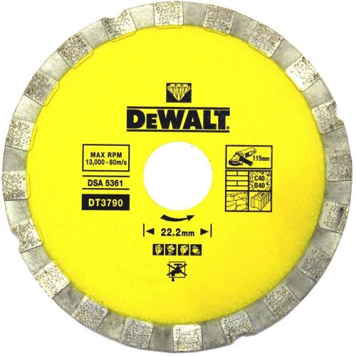 Dewalt dt3790 4.5&#034; 115mm extreme™ dry diamond disc - building materials for sale