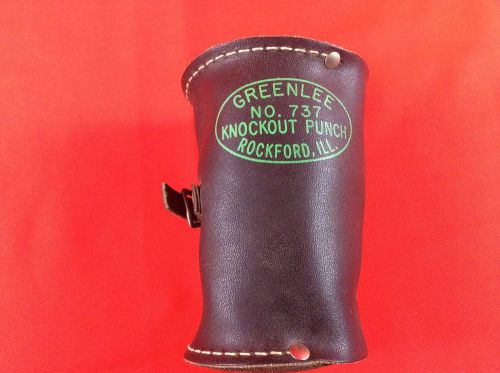 Greenlee Knockout Punch Set no. 737  1 1/2&#034; &amp; 2&#034; With Leather Case