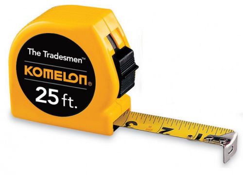 KOMELON T3925 The Tradesman 25&#039; Tape Measure, Yellow Case, BRAND NEW