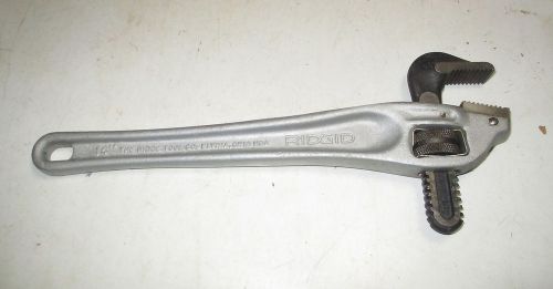 New Ridgid No. 14&#034; Aluminum Offset Pipe Wrench - Heavy Duty - Made in USA