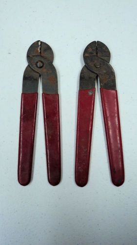 Crimping pliers-2 pairs - used for wires-electrical or not - red handle #1015147 for sale