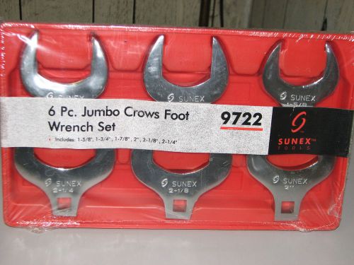 6pc jumbo crows foot wrench set-aircraft,aviation,automotive,truck tools for sale