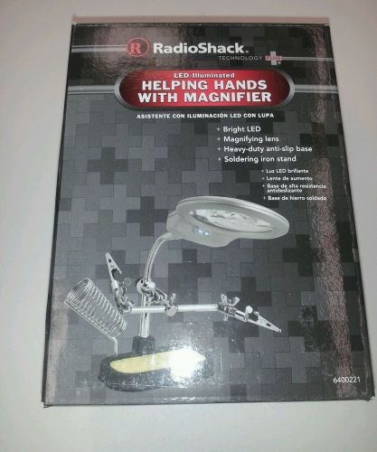 RadioShack led Helping Hands Magnifier - New in package-Free Shipping.