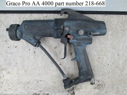 Graco Air Assisted Electrostatic Spray Gun Pro AA4000 Part # 218-668