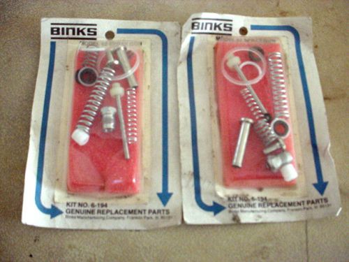 Binks airless paint spray gun repair kits part no. 6-194 nos model 62 gun for sale
