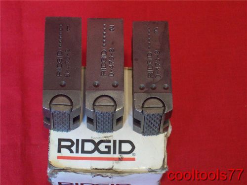 Ridgid speed chuck jaw set fits 200 400a 500 535 800 801 pipe threader 43900 new for sale