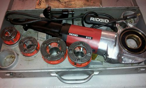 Ridgid 600 pipe threader with 4 dies amazing condition for sale