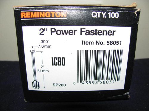 Remington 2&#034; Power Fasteners 100 pcs. #58051