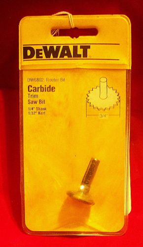 Dewalt Carbide Router Bit - DW6802 - Trim Saw Bit
