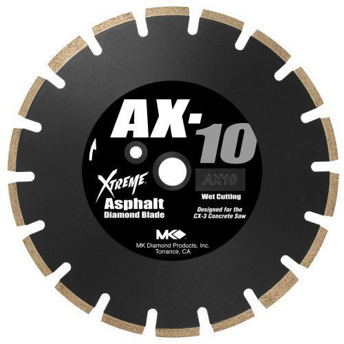 MK Diamond AX-10 Wet Cut Asphalt Blade 159617 New