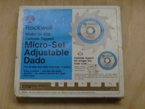 Rockwell Micro Adjustable Dato Set