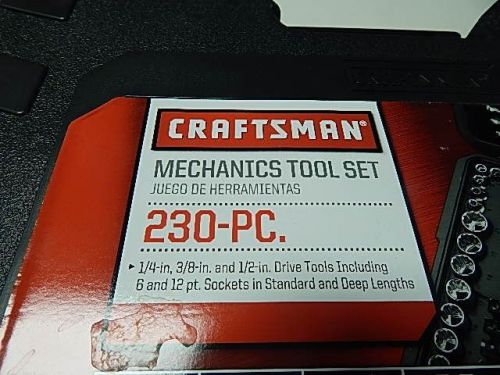 Craftsman mechanics 230 piece tool set, no missing pieces!!! for sale