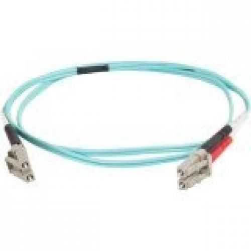 C2G LC-LC 40/100Gb 50/125 OM4 Duplex Multimode PVC Fiber Optic Cable - patc