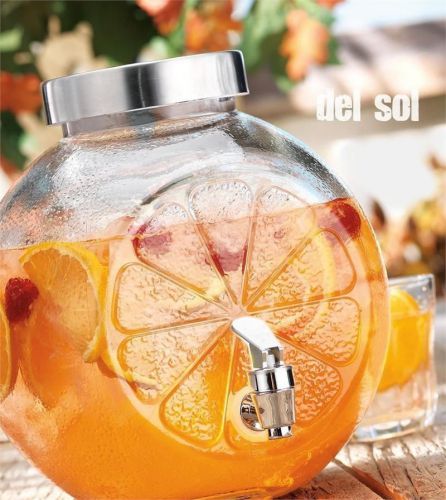 Del Sol Lemon Shape Cold Beverage Dispenser, 1.25 Gal. NEW!