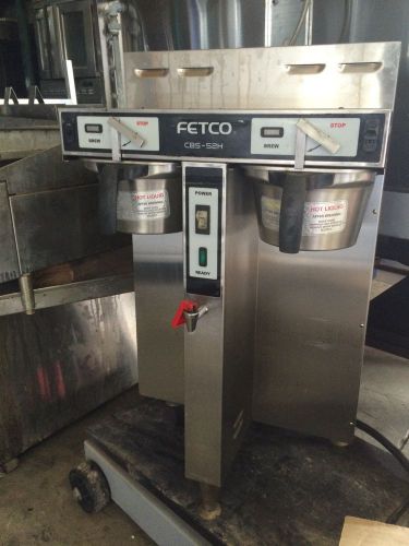 Fetco cbs-52h-15-c52036 dual brew 19-1/2 gal/hr handle air pot coffee brewer for sale