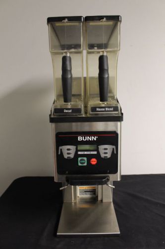 Bunn mhg multi-hopper lcd coffee bean grinder with - stainless steel for sale