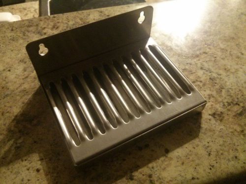 Beer bar kegerator tap stainless steel drip tray 6 x 5 no drain for sale