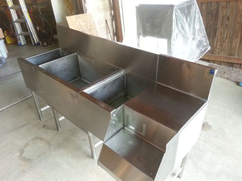 Bar station with cold plate