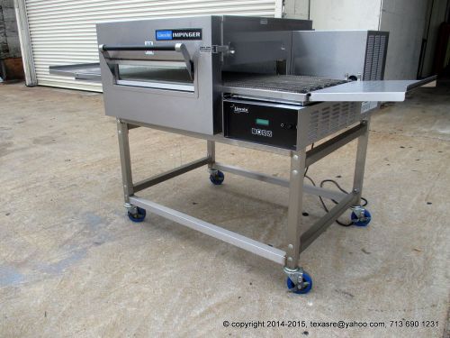 LINCOLN IMPINGER 1116 SINGLE STACK CONVEYOR PIZZA OVEN, GAS,  Mfg 2009