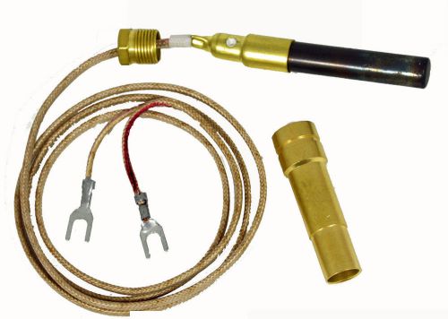 Thermopile 36&#034; two leads with pg9 adapt for vermont castings gas fireplace 750mv for sale