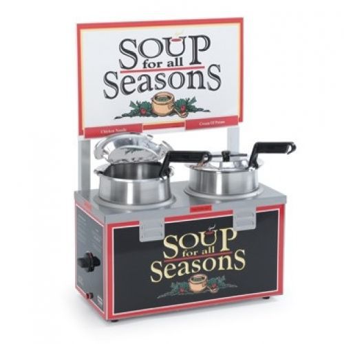 6510a-2d7 double 7 qt. soup warmer with header for sale