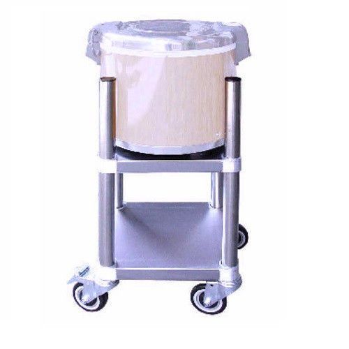 RICE COOKER WARMER STAND WITH WHEELS | STAINLESS STEEL NSF 15&#034; X 15&#034; RWSS-1515