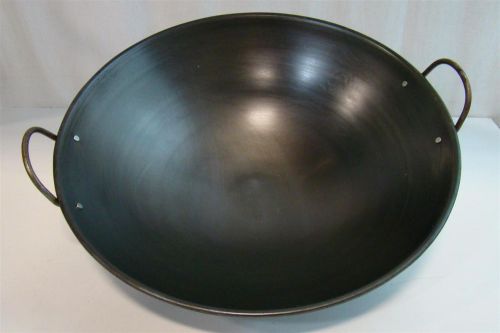 2 handle wok pan 21&#034; x 6 1/2&#034; for sale
