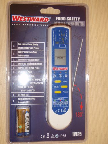 Food Safety Infrared Thermometer, -67 to 482 F. !56D!