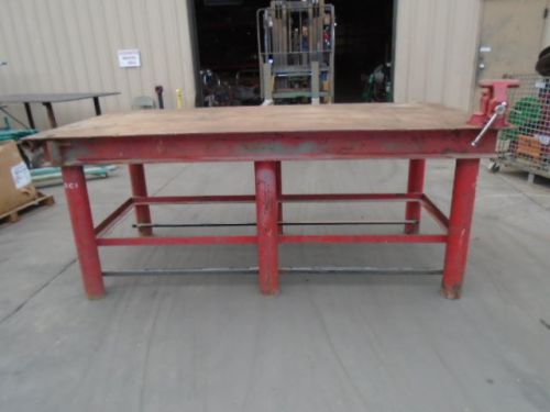 WILTON WORK TABLE WITH VICE STURDY, MULTIPURPOSE WORK TABLE SEE PICS FOR DETAILS