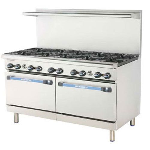 Turbo tar-10 range, 60&#034; wide, 10 burners  (32,000 btu), with two ovens, radiance for sale
