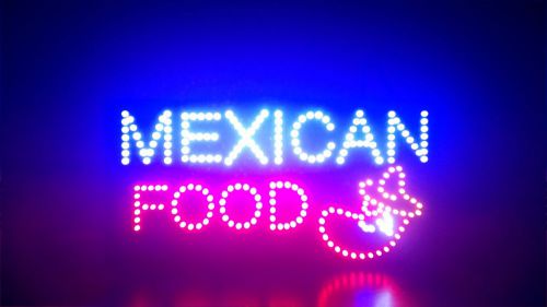 MEXICAN FOOD Flashing &amp; Animated Real LED SIGN