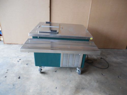 DELFIELD MOBILE DROP FLIP TOP ELEMENTARY ICE CREAM FREEZER SERVING BAR COUNTER