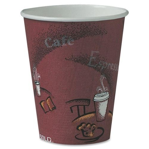 SLO8BI0041 Paper Hot Cup, 8 oz., 500/CT, Marron