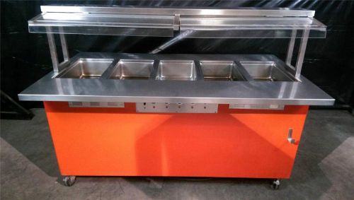 Shelleyglas by Delfield KH-5-NU 5 well hot food buffet table serving line
