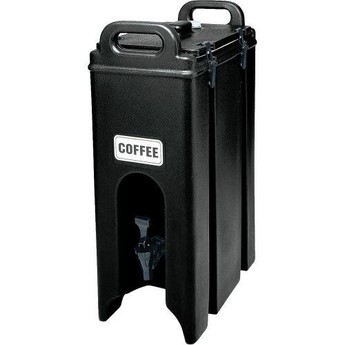 Cambro 4.75 gal. insulated beverage dispenser black 500lcd-110 for sale