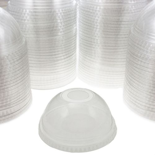 1,000ct Fabri-Kal Kal-Clear Plastic Dome Lids DLKC16/24 for Cups Restaurant Lot