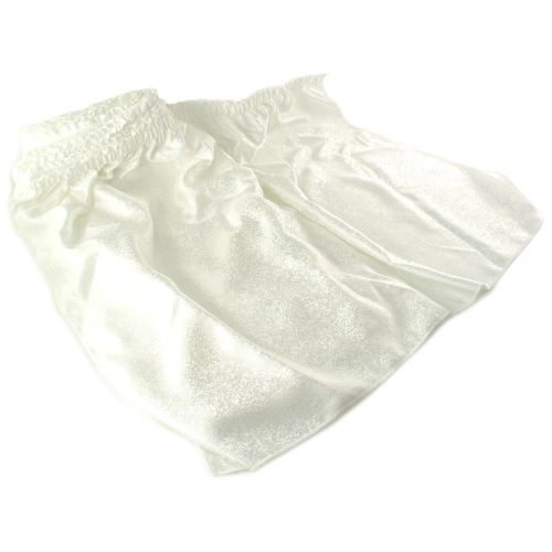 Snap Drape International 21.6-Ft Table Skirt Shirred Velcro Omni White 20754
