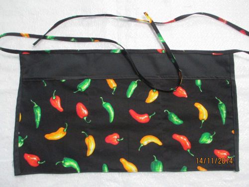 Waiter/waitress Server Waist Apron, Chili Peppers