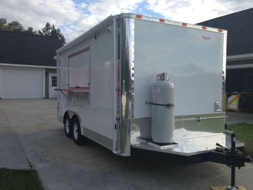 8.5X16  Concession Food Trailer W/ Grease Hood, Gas, and Cabinetry