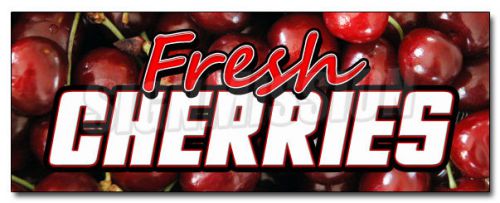 12&#034; FRESH CHERRIES DECAL sticker cherry fresh fruit produce framers market