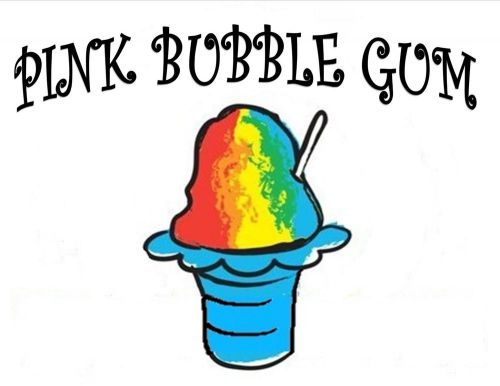 PINK BUBBLE GUM Snow CONE/SHAVED ICE Flavor GALLON CONCENTRATE #1 FLAVOR N WORLD
