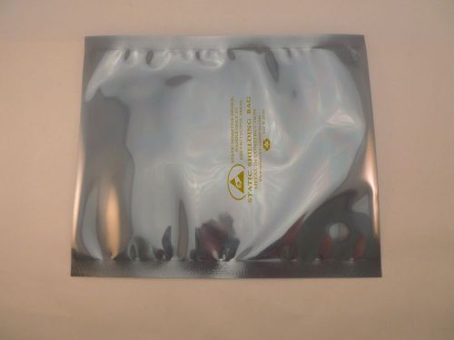 25 ESD Anti-Static Shielding Bags NEW - 6&#034; x 8&#034;  Open-Top LOGO &amp; LOT CODE Gray